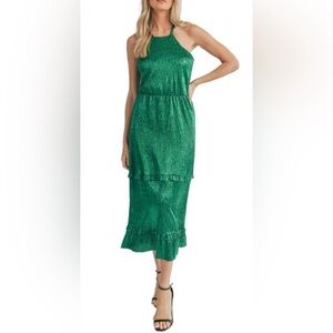 Green Midi Dress NWOT